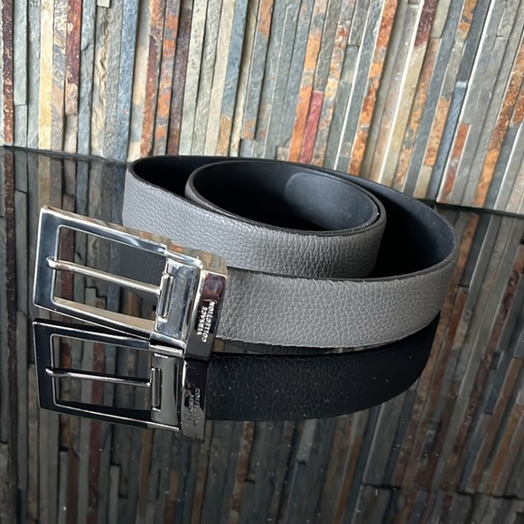 Versace Collection Men’s grey leather belt size 32 to 36. Worn only one. - Picture 2 of 2